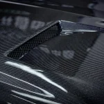 Super Snake Carbon Fiber Fibre Front Bonnet Engine Hood Two Vents for Ford Mustang 2018-2023 - Image 3