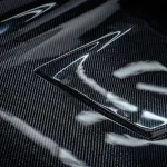 Super Snake Carbon Fiber Fibre Front Bonnet Engine Hood Two Vents for Ford Mustang 2018-2023 - Image 4