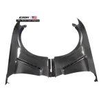 GT350 Style Carbon Fiber Fibre Flared Fender Vent for Ford Mustang GT Ecoboost Auto Parts 2018-2023 - Image 4