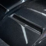 Super Snake Carbon Fiber Fibre Front Bonnet Engine Hood Two Vents for Ford Mustang 2018-2023 - Image 5