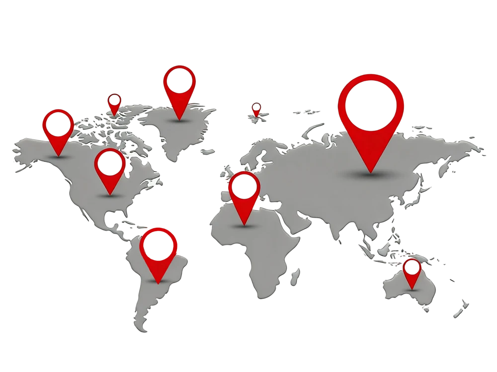 ICOOH global market map