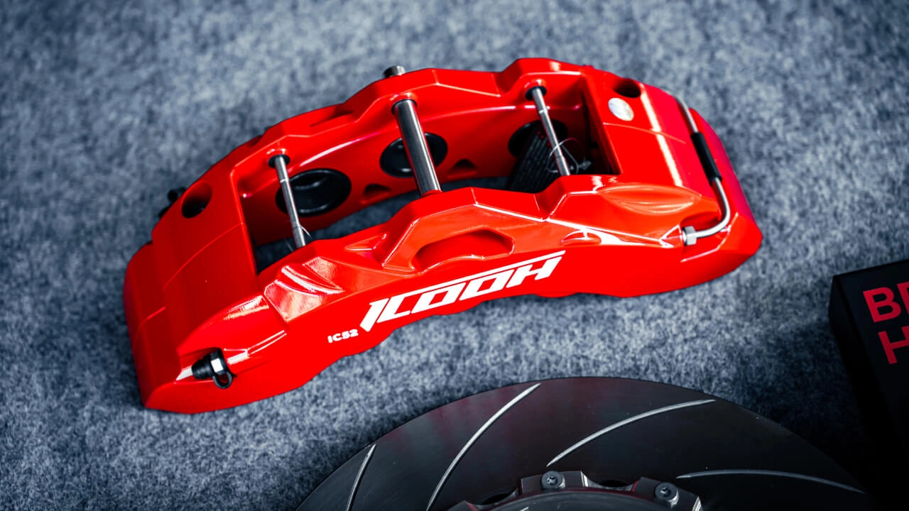 Red performance brake calipers and rotor cost guide