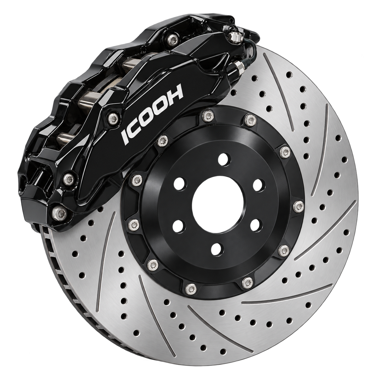 ICOOH rear brake system example with caliper and rotor